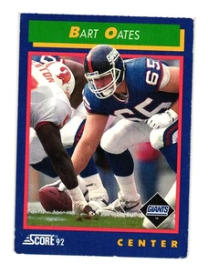 1992 Score #22 Bart Oates New York Giants - Picture 1 of 2