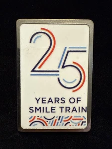 25 Years of Smile Train Pin Lapel Enamel Collectible (Lot# 484) - Picture 1 of 5