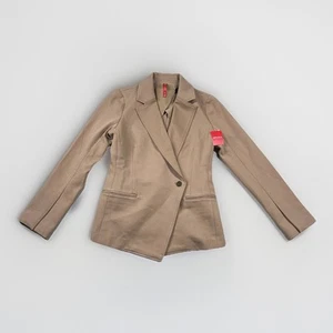 Blazer Spanx Mujer Pequeño Perfecto Asimétrico A Medida Caramelo Elastizado Carrera Teach - Imagen 1 de 12