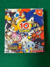 SEGA Sonic Adventure 2 10th Anniversary Dreamcast Game Disc Collectible Used