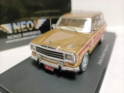 Neo 1:43Jeep Grand Wagoneer SUV Wagner Luxury Off Road Vehicle Model Golden wood - Image 1 of 4