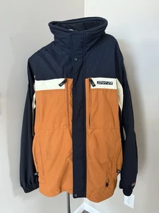 VTG Spyder Jacket Mens XXL Errant GII Orange Black AXYS Ski Coat Windproof Hood - Picture 1 of 21