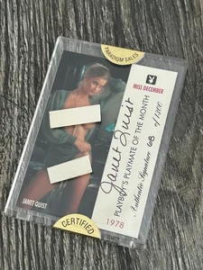 Hot Girl Autograph Card JANET QUIST Signed Playmate Of The Month Miss Dec 1978 - Picture 1 of 1