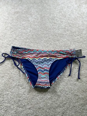 Mossimo Women's Swimwear Hipster Bikini Bottom Small Navy Chevron - Image 1 of 4