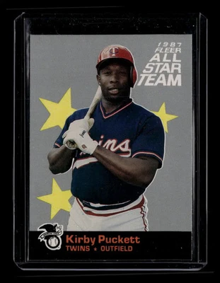 Kirby Puckett 1987 Fleer All-Star Team #5 - Image 1 of 2