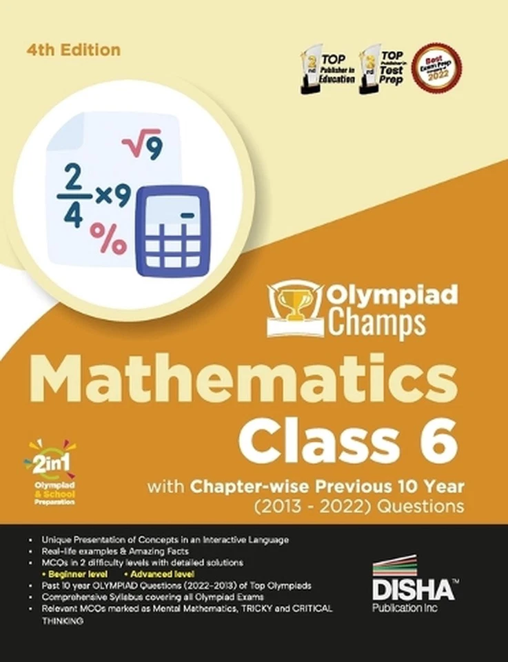 Olympiad Champs Mathematics Class 6 with Chapter-Wise Previous 10 Year (2013 - 2 - Image 1 of 1