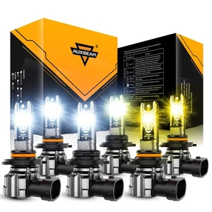 AUXBEAM LED Headlight Hi/Low Beam 6500K+Fog Light 3000K For GMC Canyon 2004-2012 - Picture 1 of 12