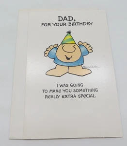 Vintage ZIGGY Greeting Card Dad Birthday American Greetings 1981 Tom Wilson - Picture 1 of 8