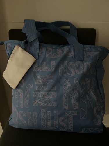Nike Borsa Riutilizzabile Blu "Just Do It" Pieghevole Shopping Palestra Borsa Viaggio