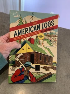 Vtg American Logs Halsam Box Set #88 Instructions  Original Box - Picture 1 of 8