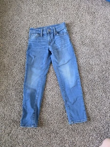 Old Navy Boys Jeans Original Taper Built In Flex, Whiskering, Adjustable Size 7 - Picture 1 of 3