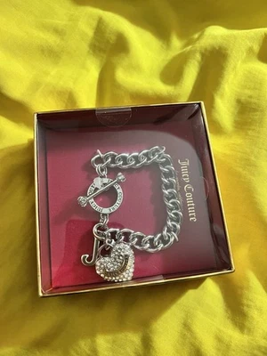 Pulseira de alta costura suculenta berloque de coração strass - Imagem 1 de 3