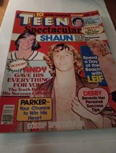 Teen Spectacular Magazine July 1978 Shaun Cassidy Leif Andy Gibb Parker Travolta - Picture 1 of 8