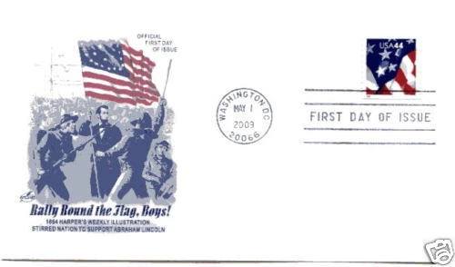 4391  44c Flag PVA (gum) coil  Artcraft  FDC - Image 1 of 1