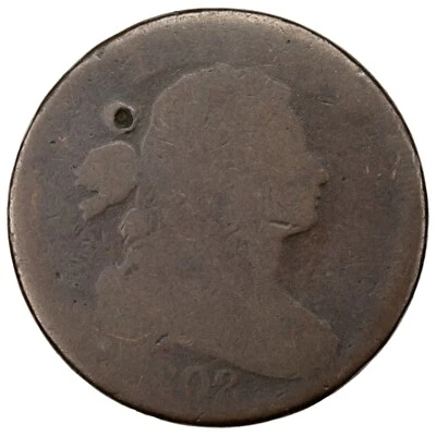 Canada 1802 One Cent Draped Bust Large Cent Coin - Damaged - Image 1 of 2