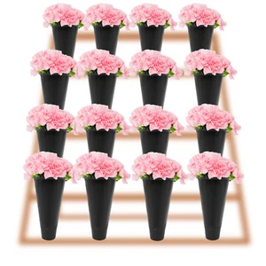 16 Pcs Plastic Flower Buckets Flower Display Buckets Wedding Flower Display - Picture 1 of 19