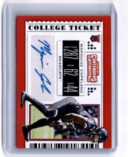 2019 Panini Contenders Draft Picks Collegiate Ticket Marquise Copeland Rookie