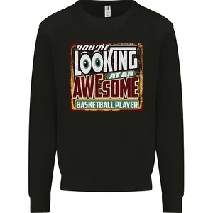An Awesome Basketball Player Kids Sweatshirt Jumper - Picture 1 of 33