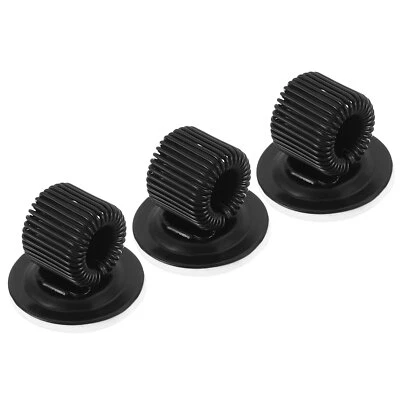 3x Stifthalter Klammern Selbstklebend Feder Schleife Bleistift Organizer Schwarz - Bild 1 von 4
