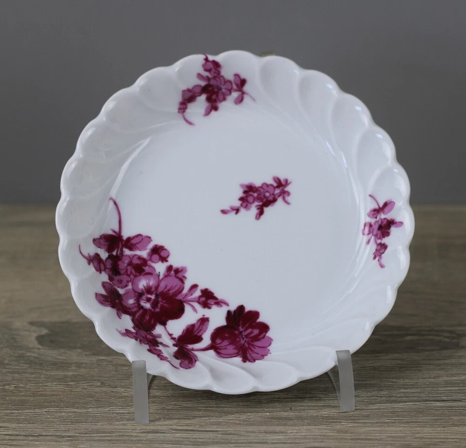 Haviland Limoges Torse Purpur kleiner Teller Tellerchen Teebeutelablage Ø 11cm - Bild 1 von 1