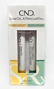 CND Essentials CARE PENS DUO - RescueRxx + Solar Oil 0.08oz/2.5ml each - Picture 1 of 2