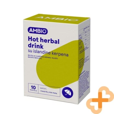 AMBIO Hot Herbal Drink with Iceland Moss 10 Sachets Immunity Respiratory Health