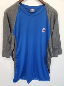 CHICAGO CUBS Mens MAJESTIC Therma Base Shirt XL Large with zipper pocket - Picture 1 of 9