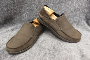 Crocs mens size 14 chocolate brown slip on slip on comfort loafer shoe - Picture 1 of 16
