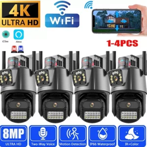 Wireless 2.4G WiFi Security Camera System Outdoor Home Night Vision Cam 8MP CCTV - Picture 1 of 23