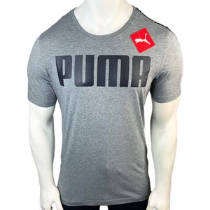 Neu mit Etikett Puma UVP $ 40,99 POWER REBEL GRAUES KURZÄRMLIGES HERREN-T-SHIRT MIT RUNDHALSAUSSCHNITT GRÖSSE M - Bild 1 von 4