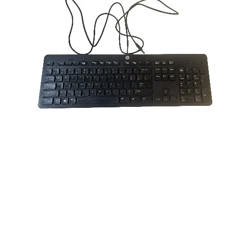 HP Slim Business Keyboard - Wired USB Black - KU1469 - 803181-001 - Image 1 of 1