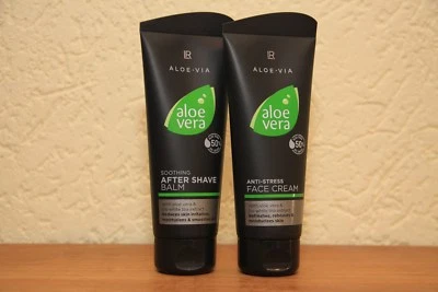 LR Aloe Vera Men Set After Shave Balm +  Anti Stress Creme Aktion   je 100 ml  - Bild 1 von 2