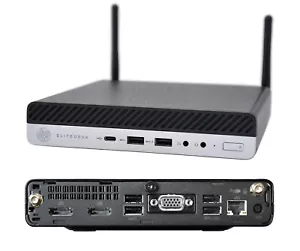 HP EliteDesk 705 G4 65W Mini PC Ryzen 5 2400G NVMe SSD 8/16/32GB RAM WLAN Win 11 - Picture 1 of 1