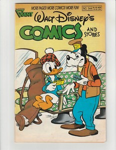 Walt Disney's Comics and Stories #544 (1989) Donald Duck (3.5) Very-Good– (VG-)