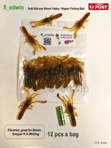 Soft plastic Yabbies/Nipper/Mole Cricket Fishing Bait Lure Bream Snapper Whiting - Bild 1 von 16