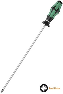 Wera 009319 Kraftform Plus 350 Extra Long Pozi Screwdriver PZ2 x 300mm - Picture 1 of 1