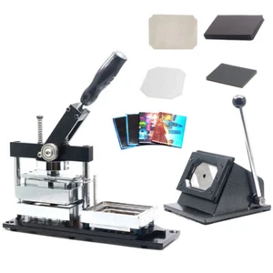 80*53 Magnet Making Machine Button Maker + Paper Cutter+100pcs Material - Picture 1 of 7