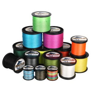 HERCULES 2000M 9 Strands 15 Different Colours 10-320LB Braid Coarse Fishing Line - Picture 1 of 27