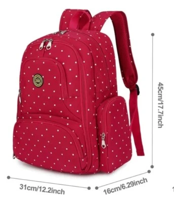 Qimiaobaby Bolsa de Pañales Mochila Multifuncional y Gran Capacidad Pañal de Viaje Foto 1 de 4