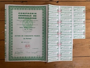 Compagnie Générale de MADAGASCAR (O) - Picture 1 of 1