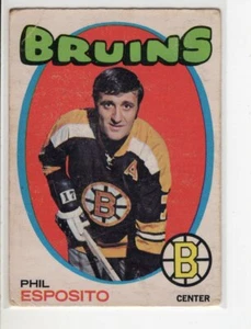 Tarjeta de hockey Topps Phil Esposito 1971 - Topps - cubierta superior - pináculo - Imagen 1 de 1