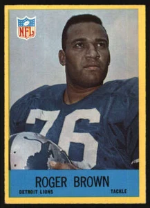 1967 Philadelphia #62 Roger Brown EX/EX+ Lions 605175 - Picture 1 of 2