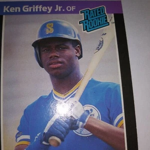 1989 Donruss #33 Ken Griffey Jr. Tarjeta de novato de radiocontrol con clasificación sin puntos casi nueva/m - Imagen 1 de 3