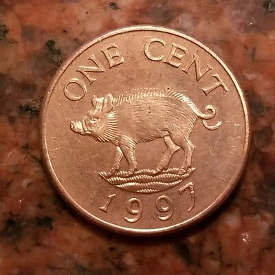 1997 BERMUDA ONE CENT COIN - #A9882 - Image 1 of 2
