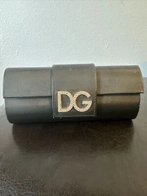 Estuche para gafas de sol Dolce & Gabbana negro con pedrería  Foto 1 de 4