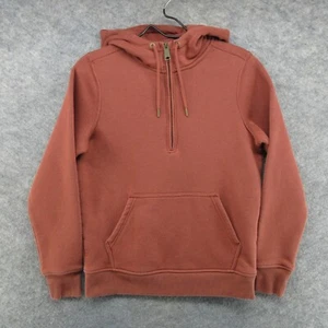 Carhartt Hoodie Womens Small Red Barn Heather Clarksburg 1/4 Zip Sweatshirt - Picture 1 of 16