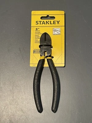 STANLEY Diagonal Pliers 6 Inch Cutter Cushion Grip CHN 84-105 Brand New - Image 1 of 2