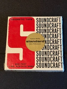 Cinta magnética estándar Soundcraft 600 pies cinta carrete a carrete sellada - Imagen 1 de 2
