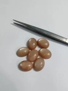 Peach Moonstone Oval Cabochon 15x20mm – Large AAA Gemstone for Custom Jewelry - Picture 1 of 3