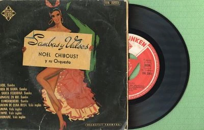 NOEL CHIBOUST / Sambas Y Valses / TELEFUNKEN TLF 25047 Press Spain 1958 EP VG+ - Image 1 of 4